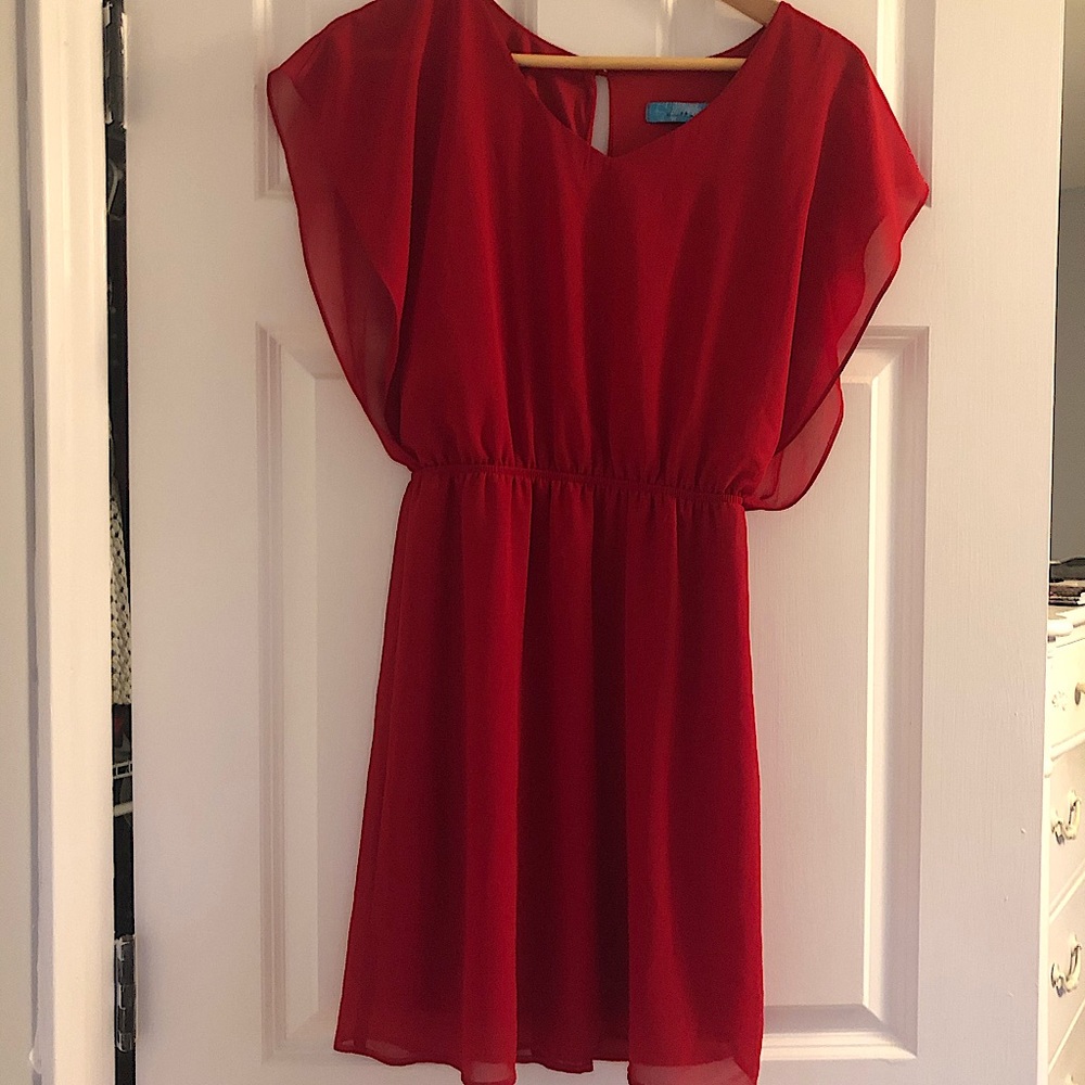 Francesca’s Red Formal Dress Size Small